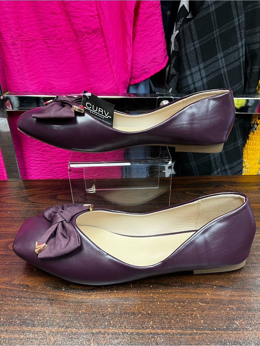C.Paravano Metal Bow Ballerina Flats - Size 42 (11)